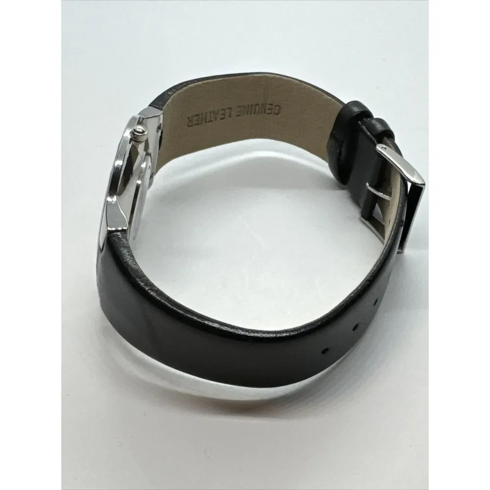 Skagen 433LSLB1 Women's Black Leather Analog Dial Quartz Wrist Watch JNA910